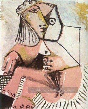 nue assise 3 1971 cubisme Pablo Picasso Peinture à l'huile